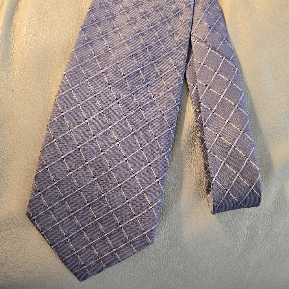 British Oxford Blue Men's Silk Necktie Tie